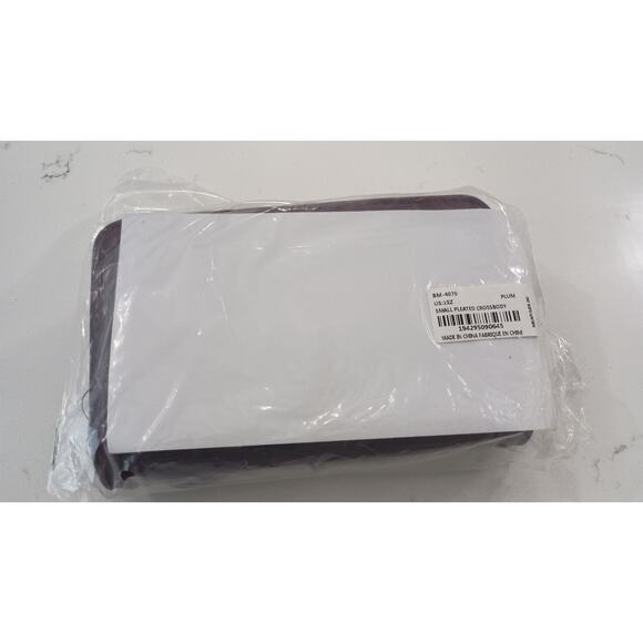 NWT Badgley Mitshka Plum Crossbody Gold chain 9.5x6.5 inches. Regencycore, Chic - Picture 11 of 11